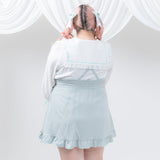 【GW限定】推し色サイドキラキラハートバックルサス付きスカート