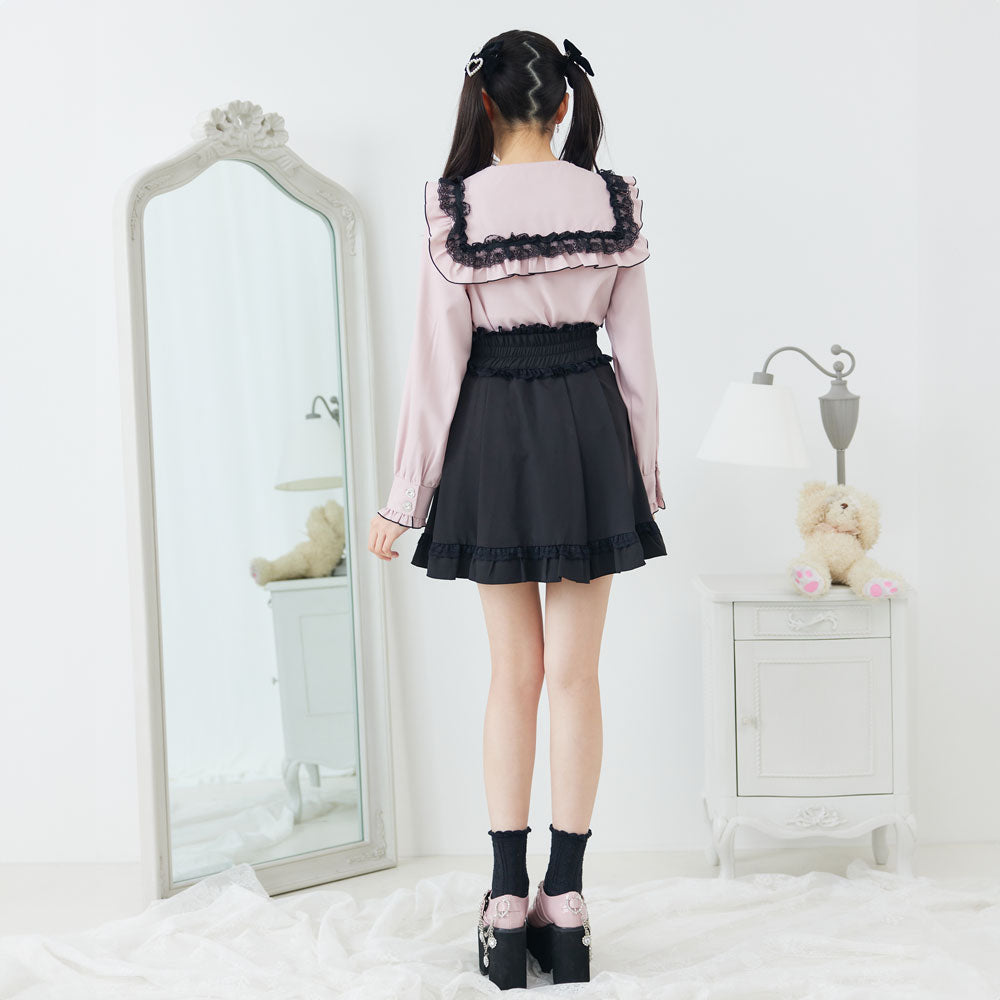 ハンドメイド♡90cmラベンダーフリルたっぷりセーラーワンピースリボン 楽天市場】アゾン 45スウィートセーラーワンピースセット