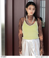 リバーシブルニットキャミビスチェ