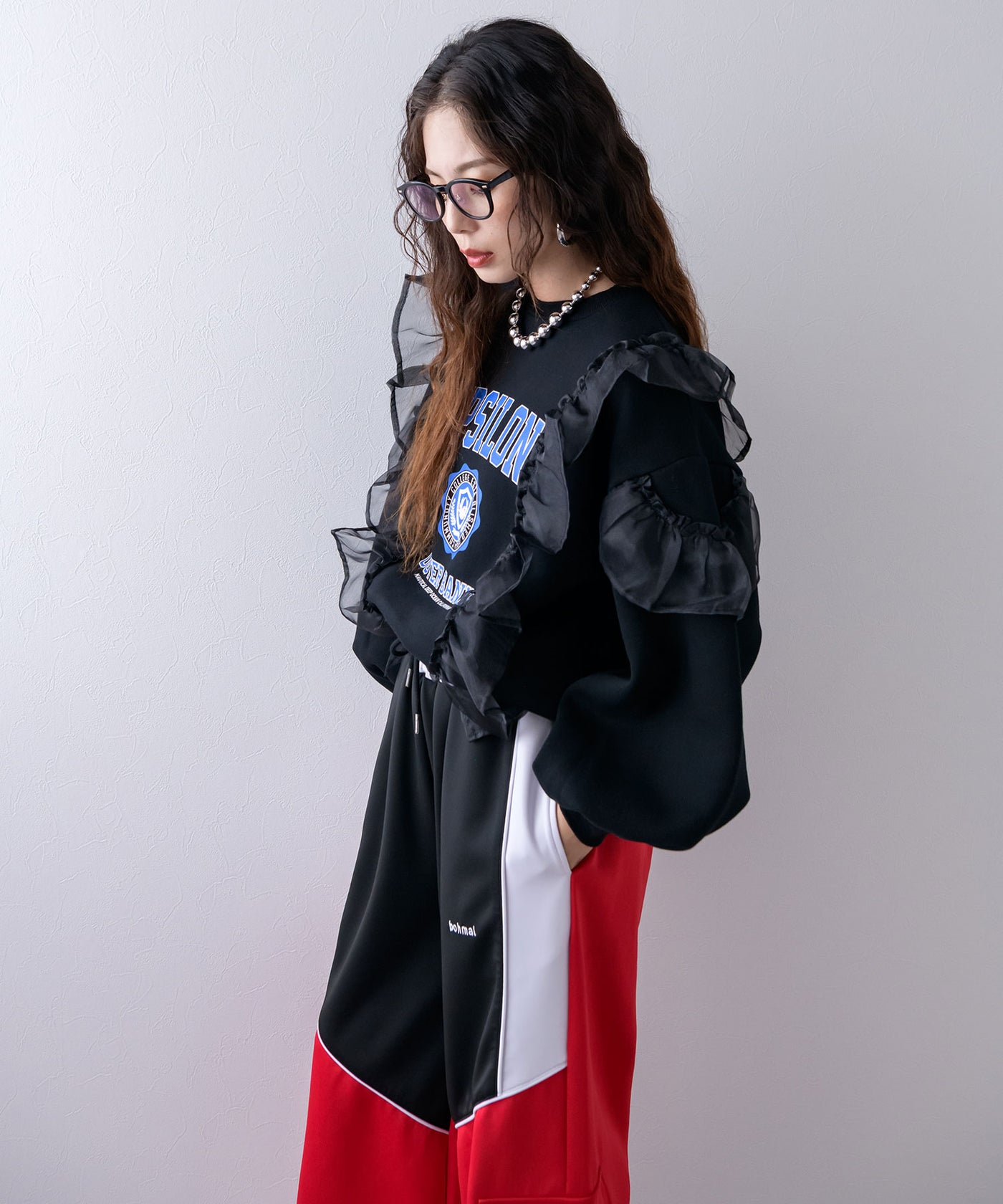 異素材フリル裏起毛スウェット – レディースファッション通販の夢展望