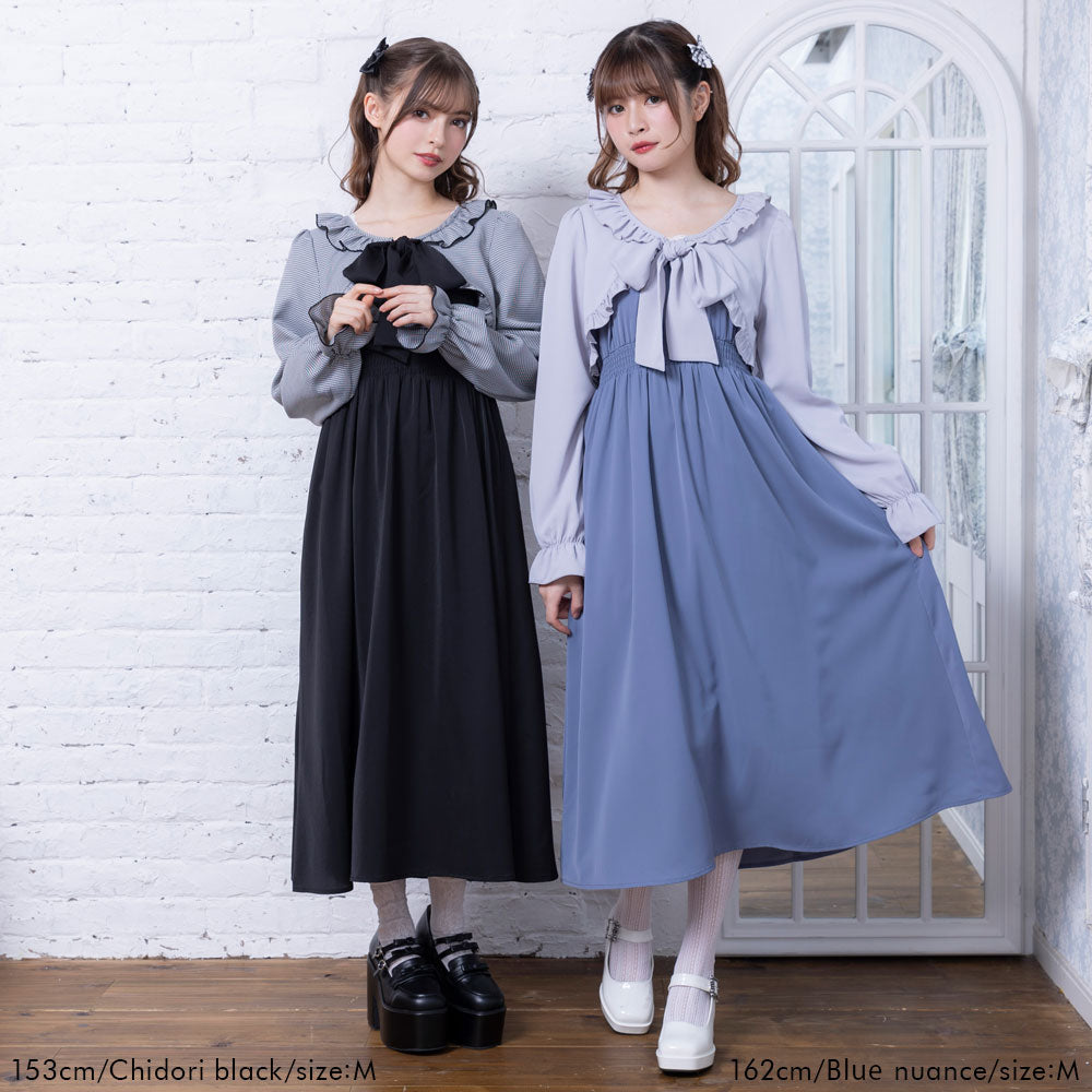 使いわませるキャミソールワンピース　ボレロ　コムサデモード　シャーリーテンプル sheer bolero camisole dress⁄ボレロ付キャミワンピースSサイズ展開