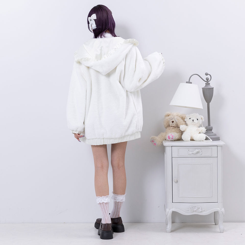 リバーシブルリボンロングブルゾン – レディースファッション通販の夢