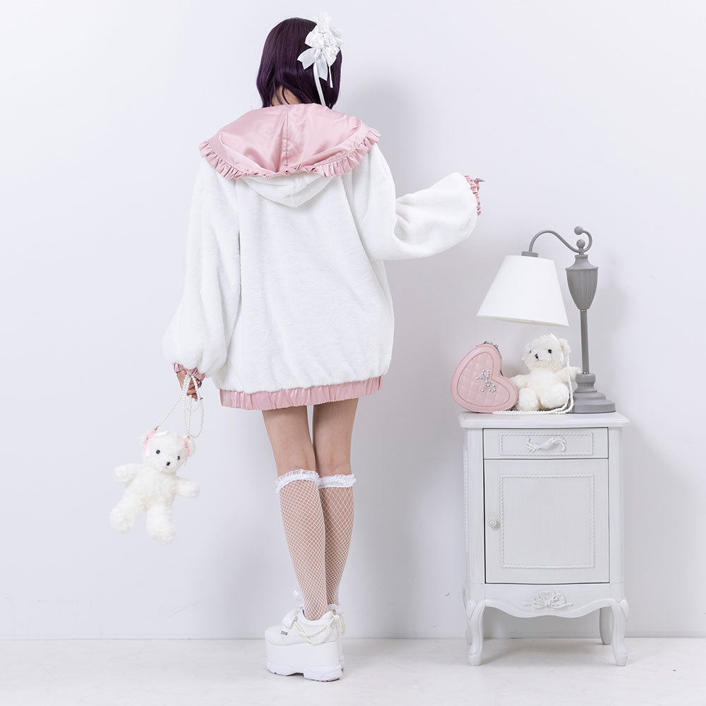 リバーシブルリボンロングブルゾン – レディースファッション通販の夢