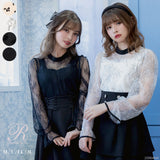 【新春セール】ブーケチュールドッキングブラウス