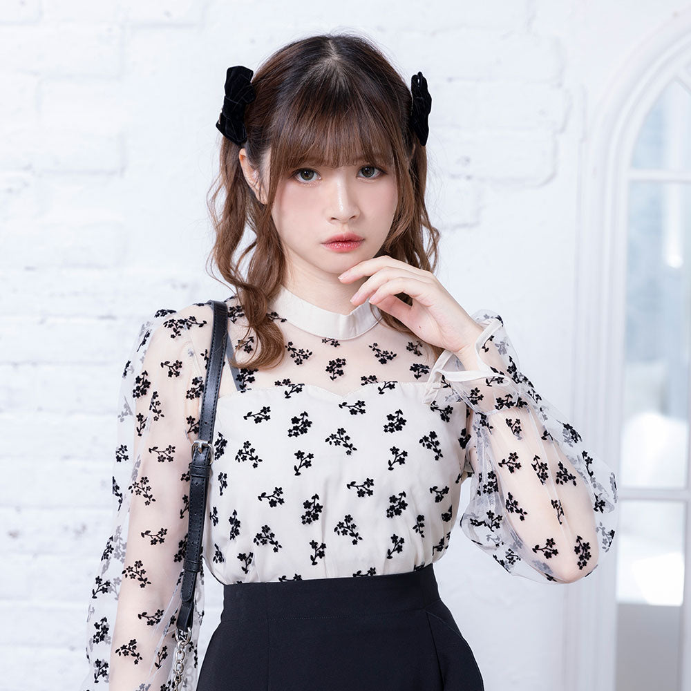 HER. チュールドッキングブラウス セール】チュールドッキングブラウス（シャツ/ブラウス）｜HER.（ハー）