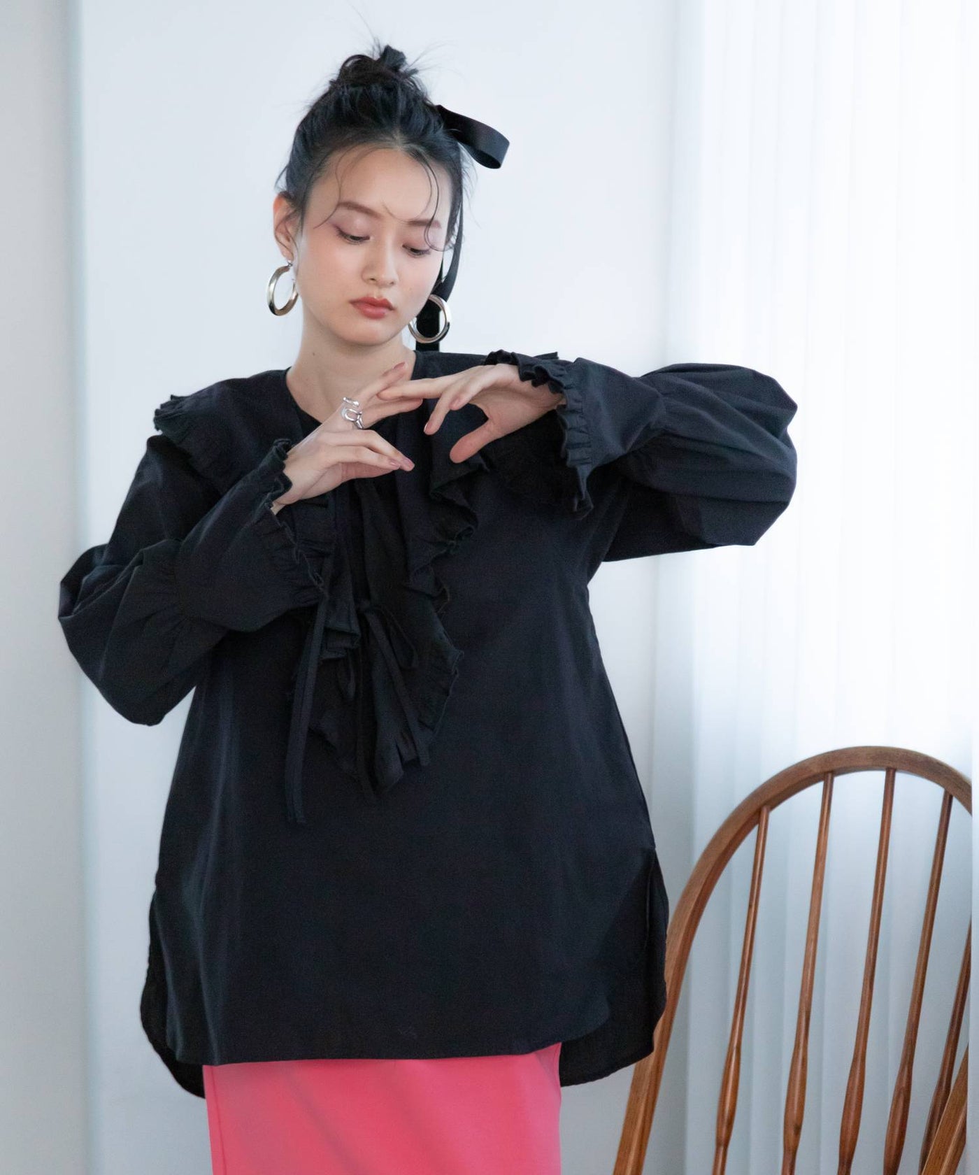 ファッション 付け襟 レディースファッション雑貨・小物 | 通販・人気ランキング - 価格.com 付け襟 偽の襟の女性フリルパフ長袖ハーフトップブラウス取り外し可能な付け襟セーターの装飾衣類付属品レトロパーティー 着用が簡単(Wh