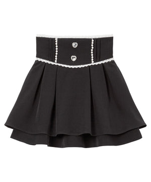 パールビジューフレアスカート