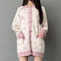 MLモノグラムニットカーディガン