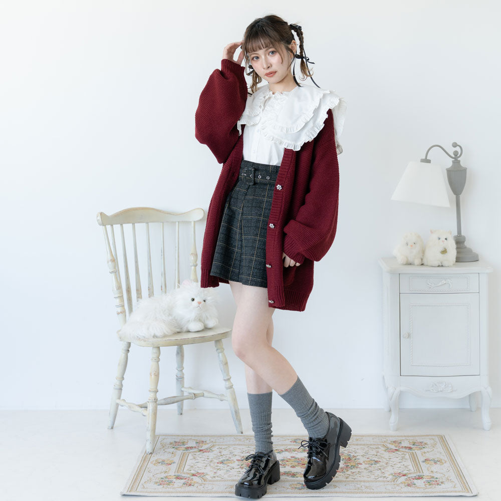 2buy20%OFF対象】ベルトセットチェックフレアスカート – レディース
