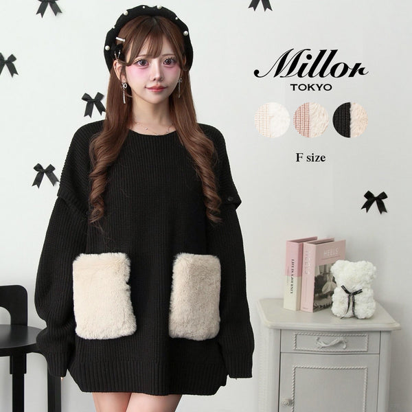 Chatonニットワンピース