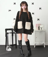 Chatonニットワンピース