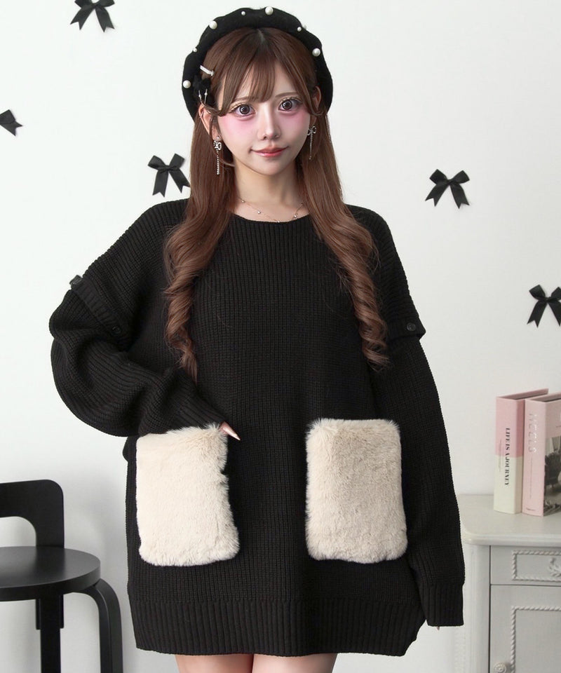 Chatonニットワンピース