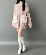 Chatonニットワンピース