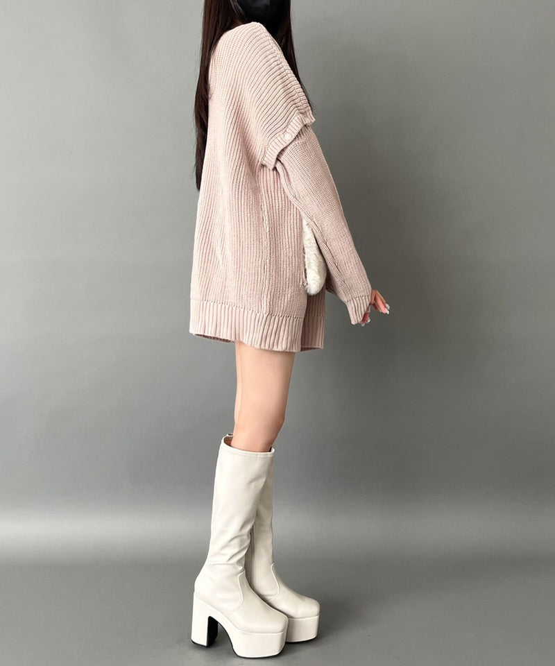 Chatonニットワンピース