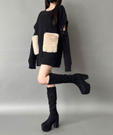 Chatonニットワンピース