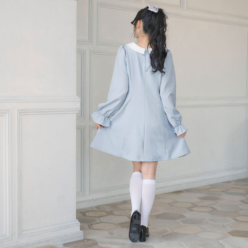 美品 大きいサイズ SHEIN くすみブルー フォーマル ドレス 【限定特価