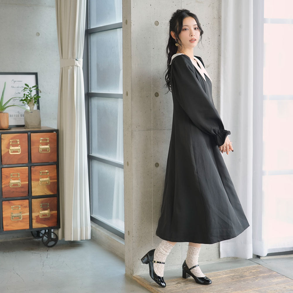 選べる丈美シルエット長袖ワンピース – レディースファッション通販の