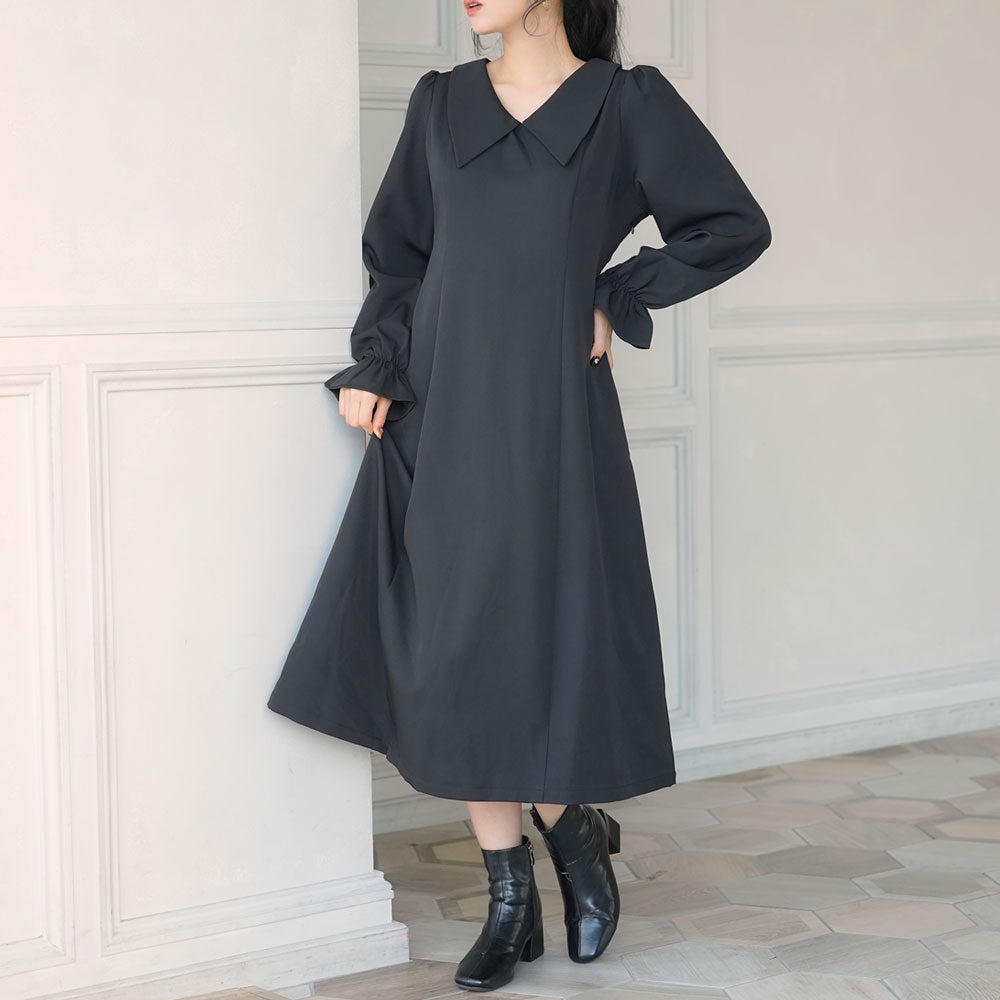 【極美品】FAVEUR/ファヴール　大人上品　ロングワンピース　美シルエット 選べる丈美シルエット長袖ワンピース – レディースファッション通販の