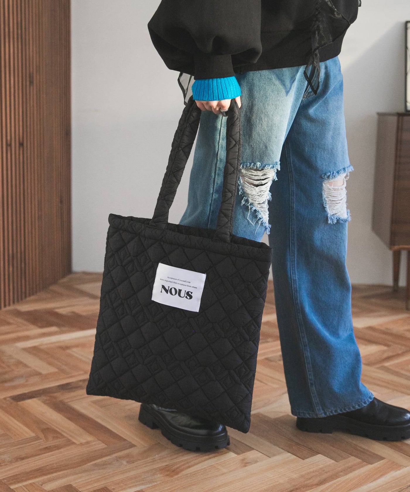 キルティングロゴトートバッグ – レディースファッション通販の夢展望