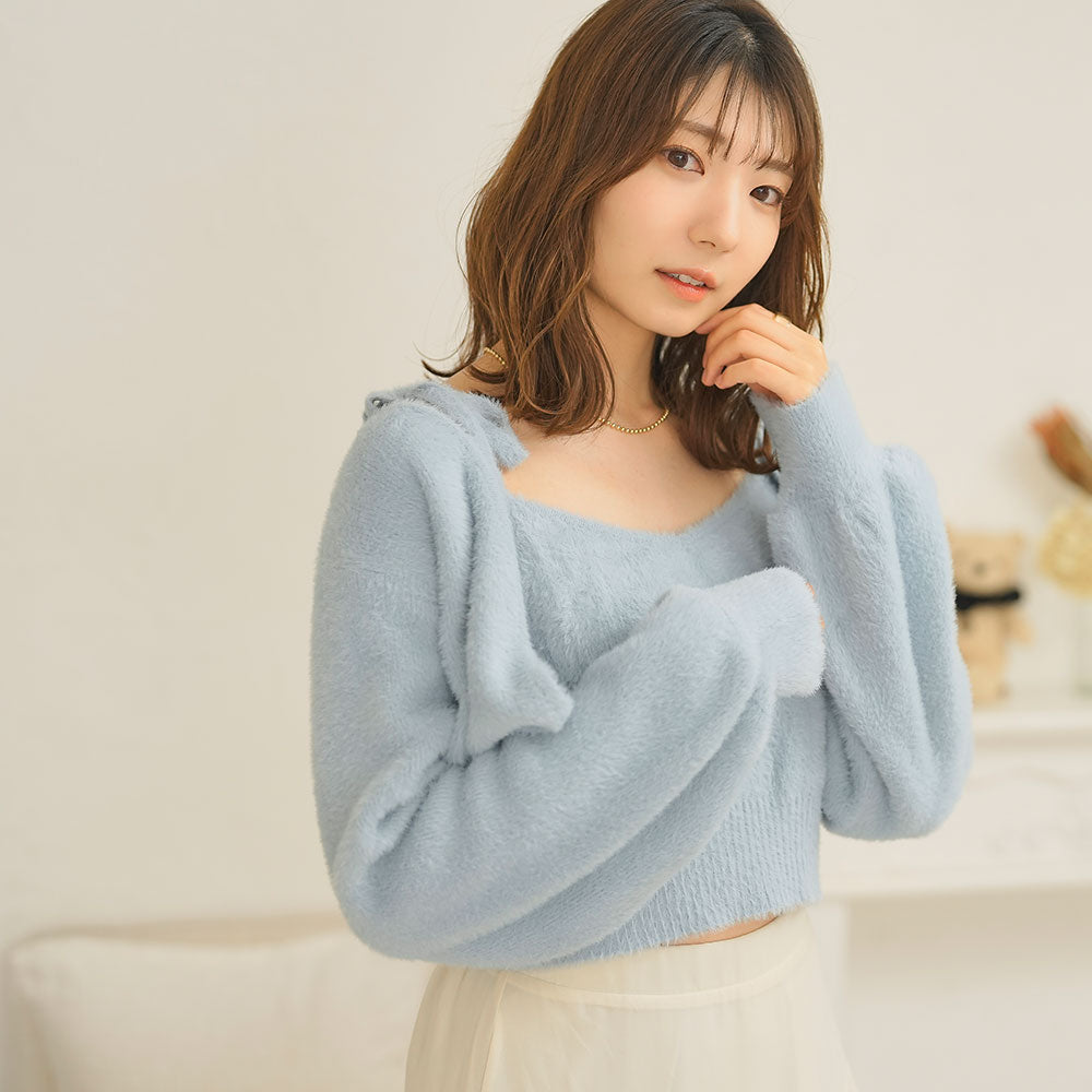 シャギーアンサンブルニット – レディースファッション通販の夢