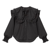 ビッグセーラーフリル襟長袖ブラウス