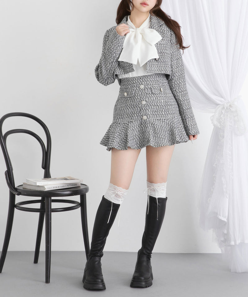 【メール便】シンプルボウタイシャツブラウス　#シワになりにくい【大きいサイズ有り】