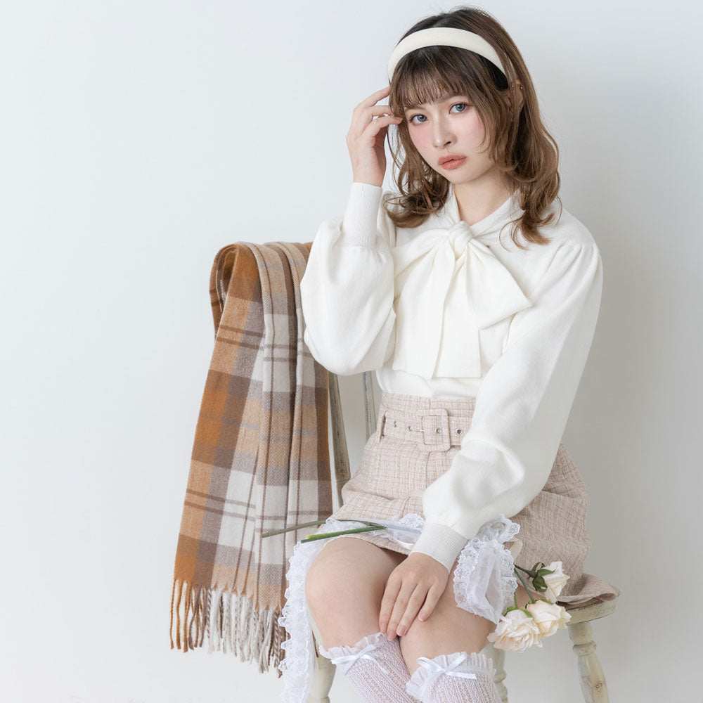 ガーリーチェックストール – レディースファッション通販の夢展望【公式】