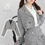 ツイードショートジャケット　