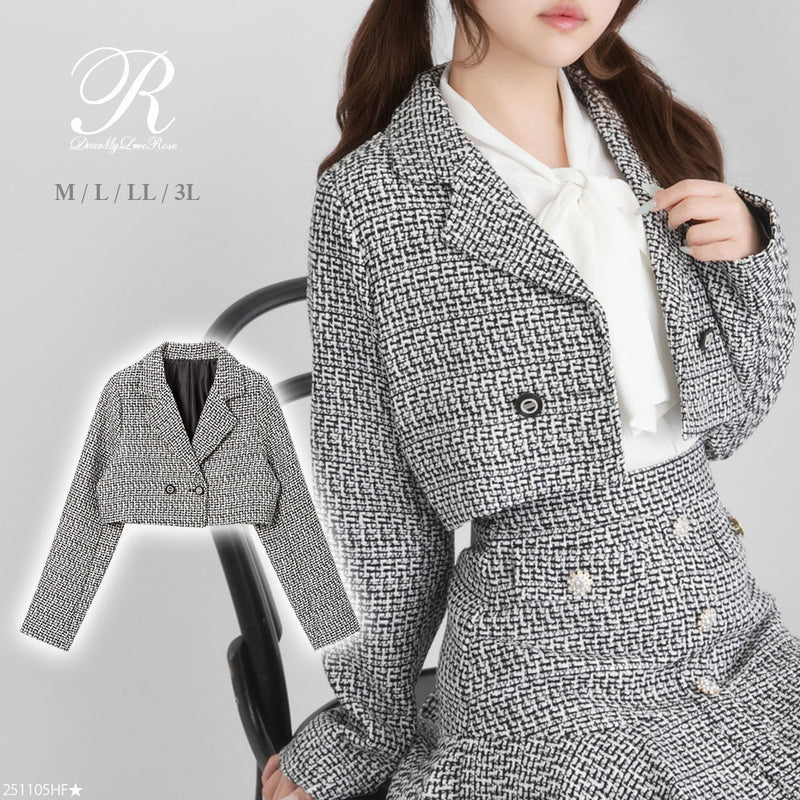 ツイードショートジャケット　