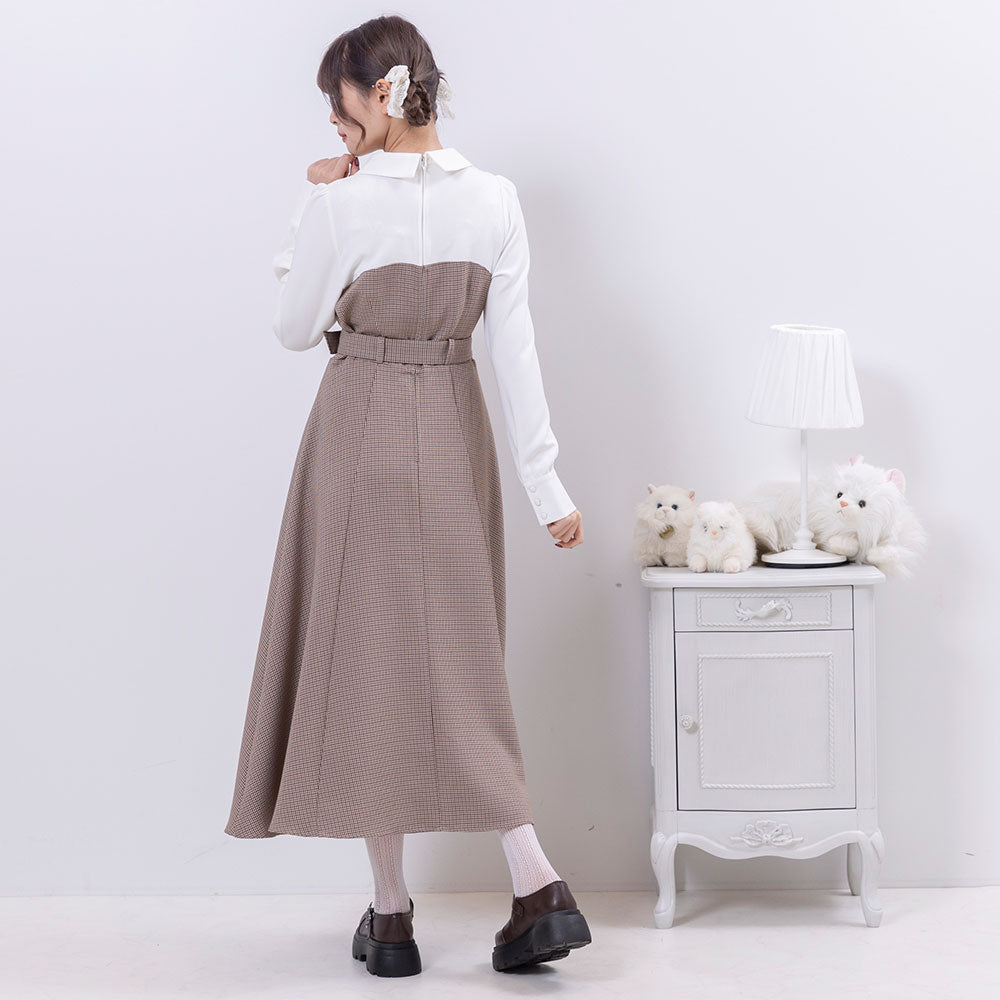 2wayボウタイドッキングワンピース – レディースファッション
