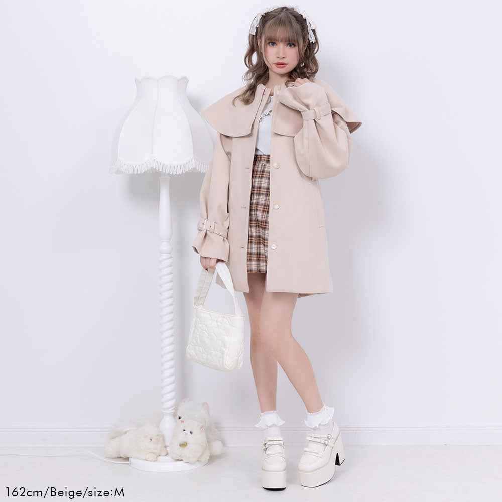 2wayケープAラインショートコート – レディースファッション通販