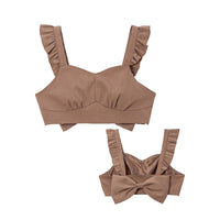 バックリボンフリルビスチェ