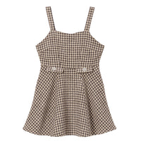 ビジューボタンツイードミニジャンスカワンピース