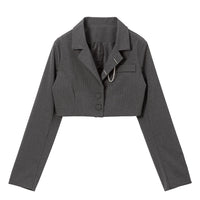 デザインホッククロップドジャケット