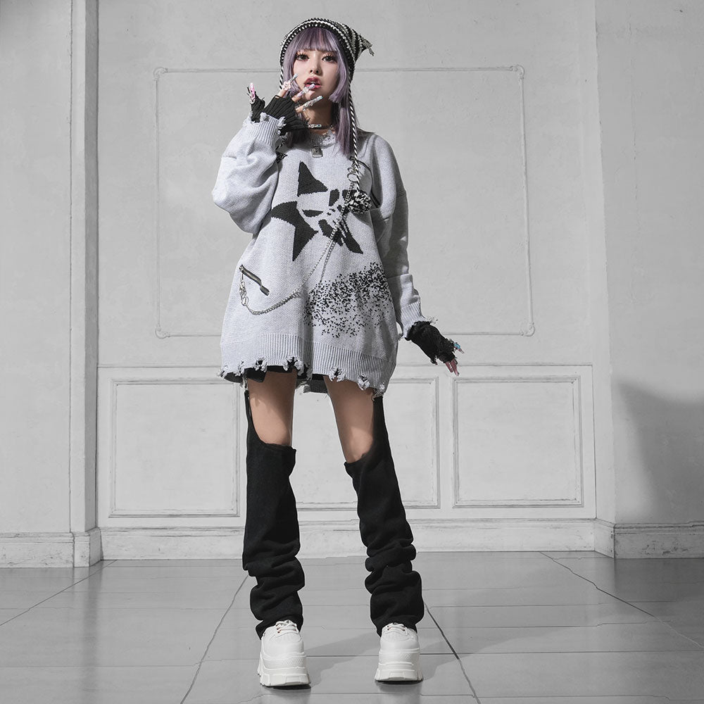 希少⛄️MARK&LONA クルーニット XL スカル 星 大きいサイズ 希少⛄️MARK&LONA クルーニット XL スカル 星 大きいサイズ 希少