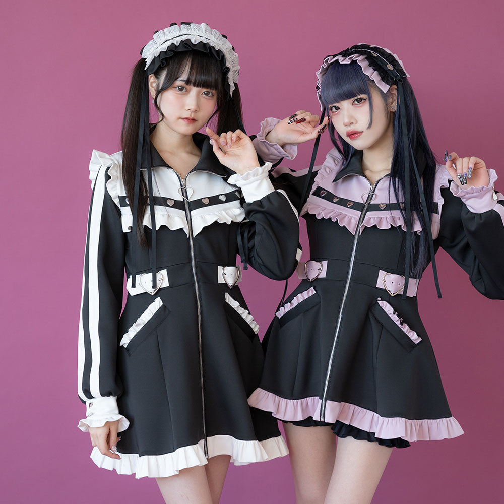 STEPUP対象】【送料無料】フリルたっぷりメイドジャージ