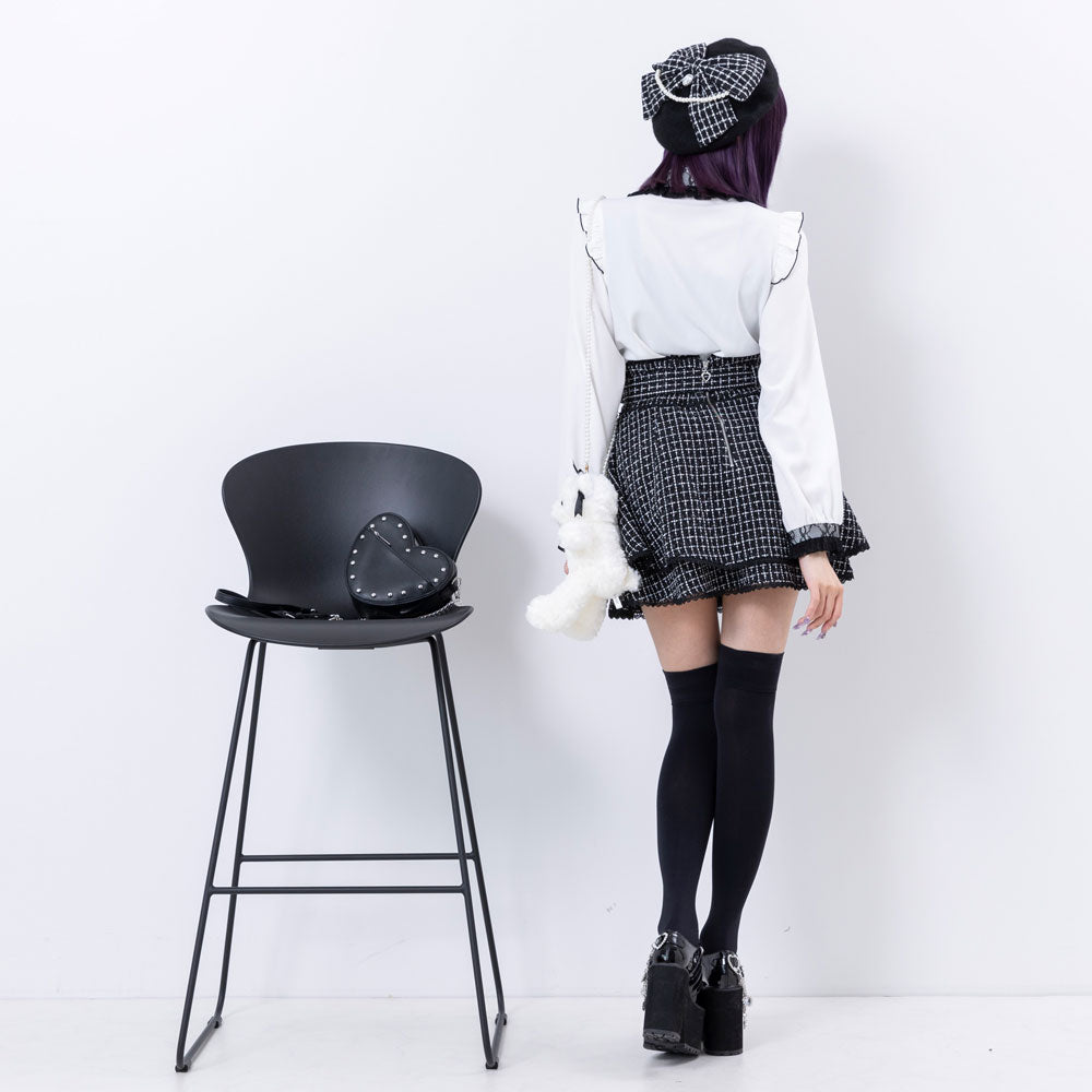 pium ぴうむ ビジューリボンベレー ベレー帽 ビジューリボンベレー – pium