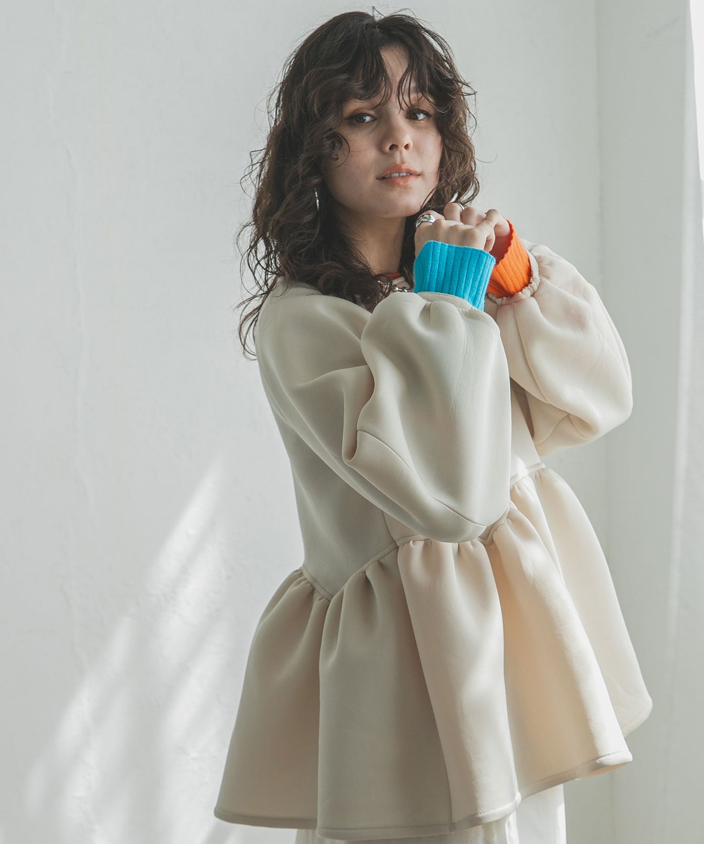 ダンボールニットペプラムトップス – レディースファッション通販の夢