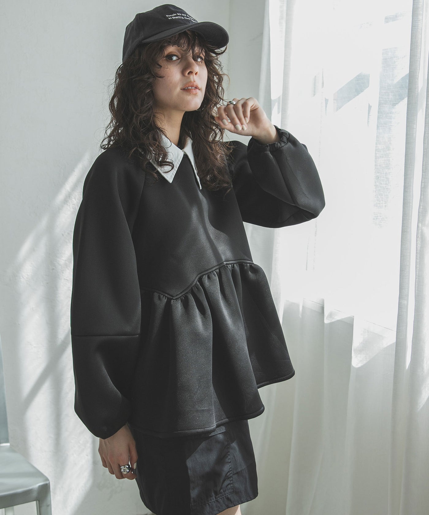 ダンボールニットペプラムトップス – レディースファッション通販の夢