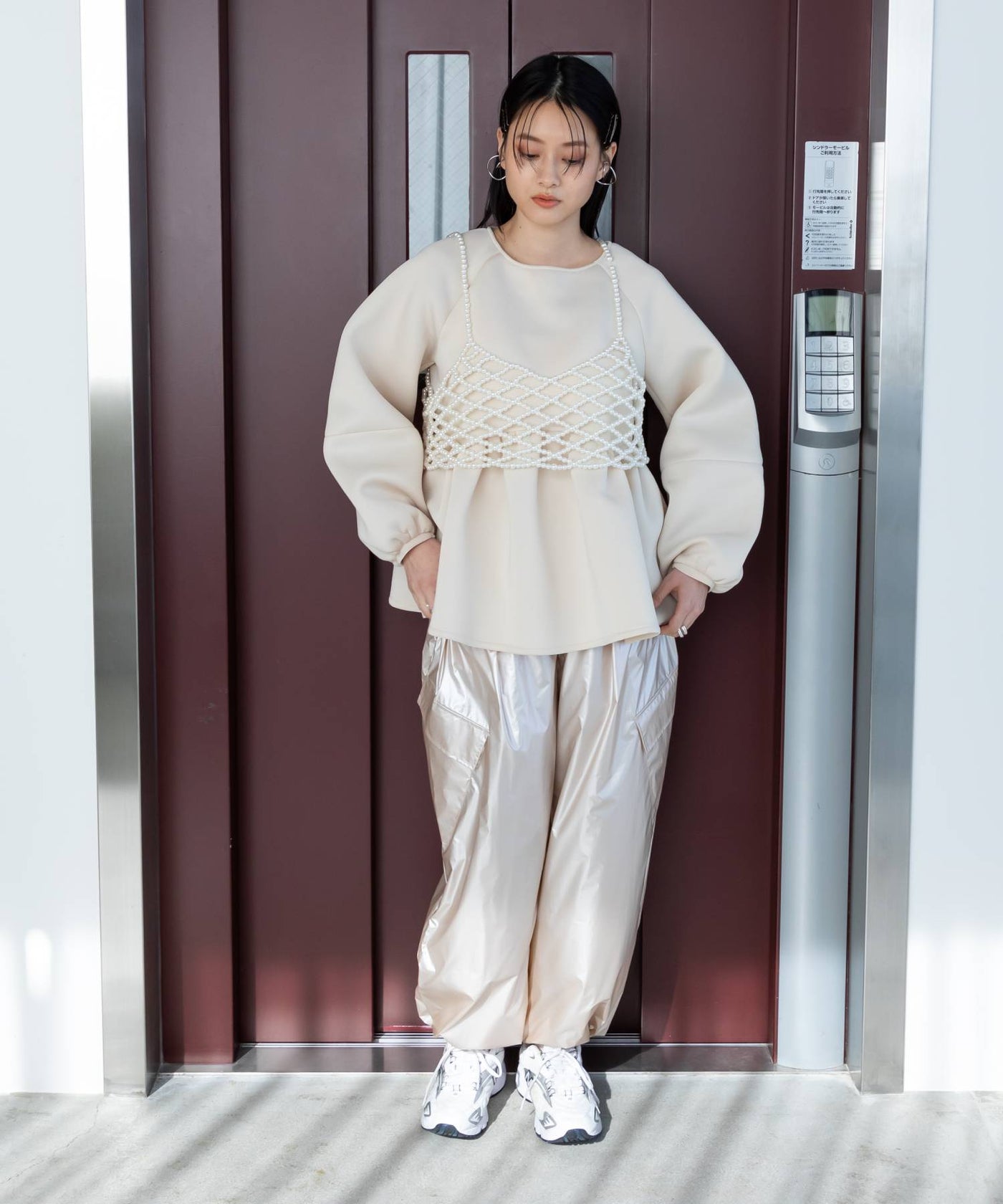 ダンボールニットペプラムトップス – レディースファッション通販の夢