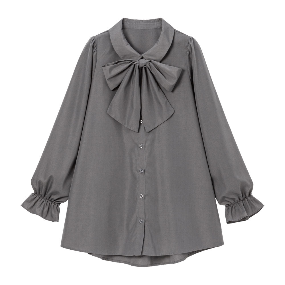 ボウタイチュニックシャツワンピース – レディースファッション