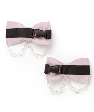 大きめカチャベルトチェーンリボン2個セットヘアクリップ