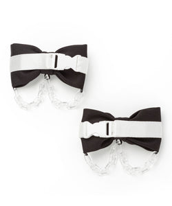 大きめカチャベルトチェーンリボン2個セットヘアクリップ