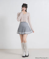 【新春セール】配色ダブルジップリブニットトップス【大きいサイズ有】