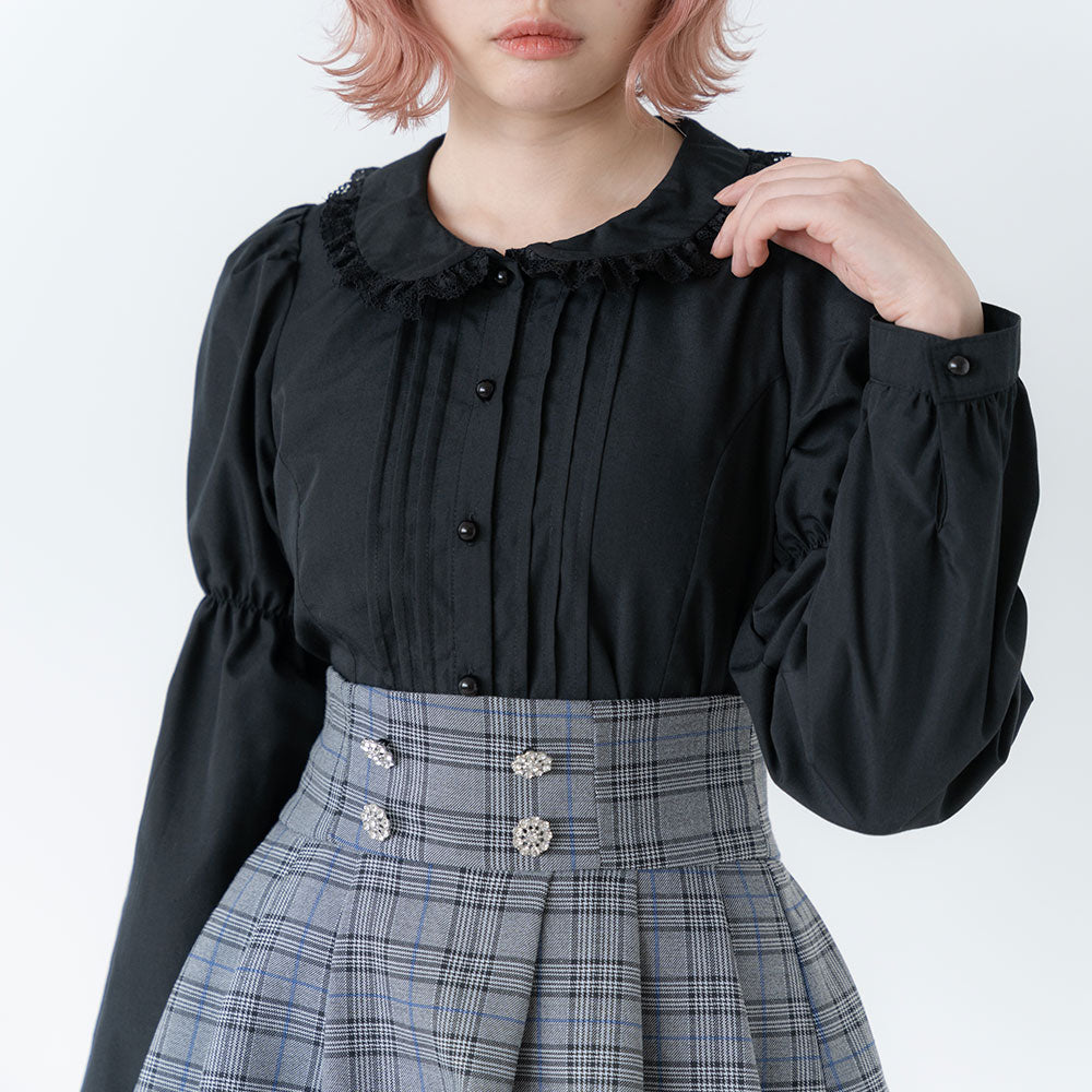 ミニ丸襟ガーリーブラウス – レディースファッション通販の夢展望【公式】