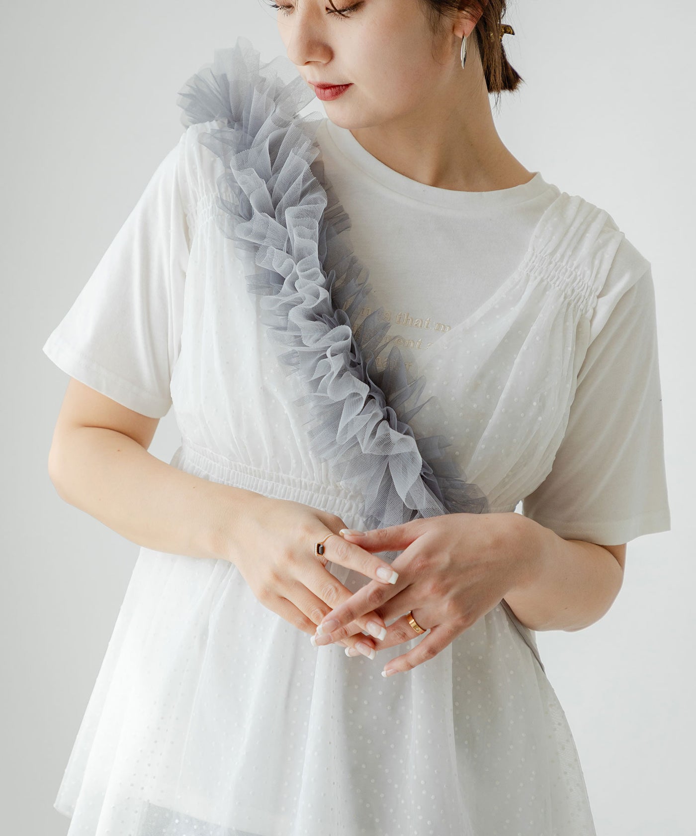 チュールフリルストラップ – レディースファッション通販の夢展望【公式】