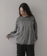 チュールドッキングニット