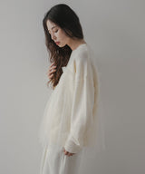 チュールドッキングニット