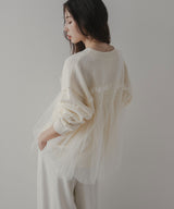 チュールドッキングニット