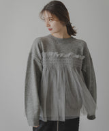 チュールドッキングニット